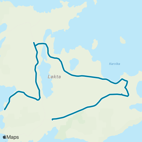 Reis Nordland Løkta map
