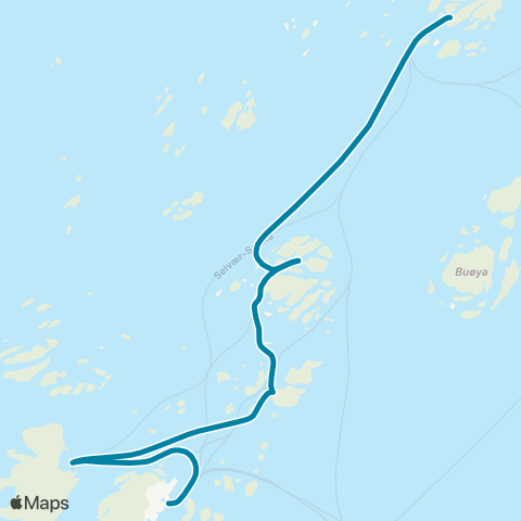 Reis Nordland Træna lokalrute map