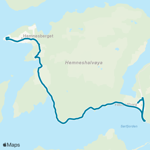 Reis Nordland Mo-Hemnesberget-Mo map