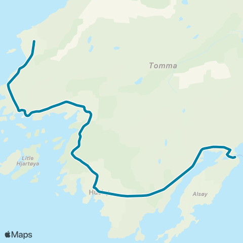 Reis Nordland Tomma map