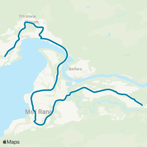 Reis Nordland Grubbåsen - Båsmobakken / Skillevollen map