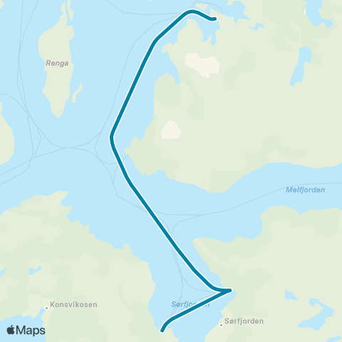 Reis Nordland Jektvik - Kilboghamn A-ferge map