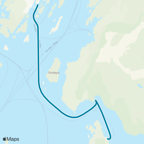 Reis Nordland Sund - Horsdal - Sørarnøy map