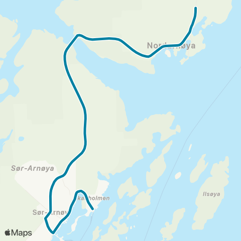 Reis Nordland Nordarnøy-Sørarnøy map