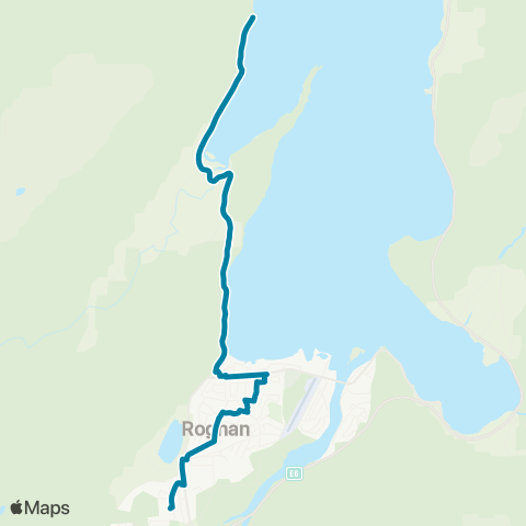 Reis Nordland Rognan - Nes - Rognan map