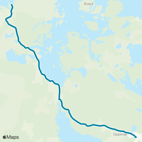 Reis Nordland Presteid-Buvåg map