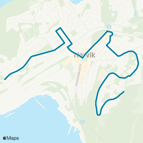 Reis Nordland Framnes - Universitetet map