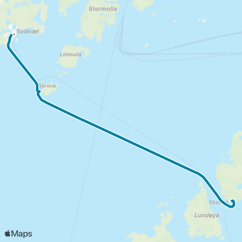 Reis Nordland Svolvær - Skrova - Skutvik map