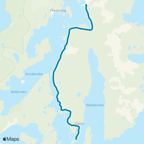 Reis Nordland Sund-Ramberg map