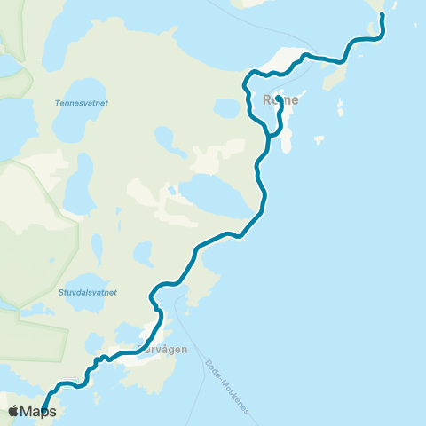 Reis Nordland Å i Lofoten - Reine - Hamnøy map