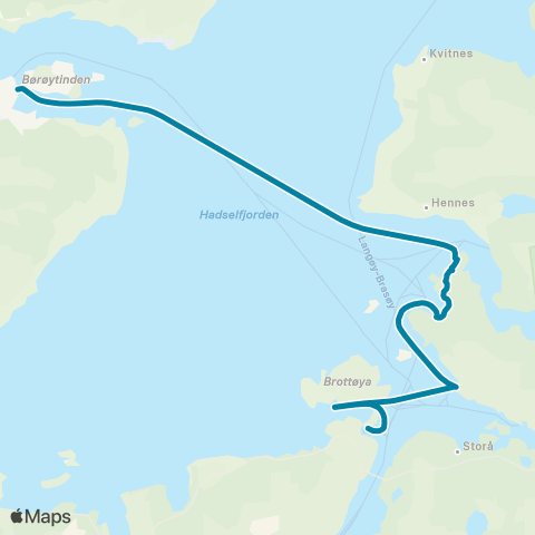 Reis Nordland Stokmarknes-Innlandet map