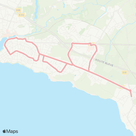 Navette urbaine Pornic Pornic Sud map