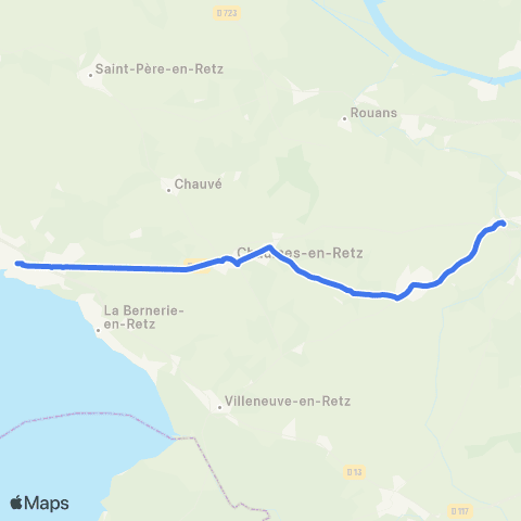 Navette urbaine Pornic Pont-Saint-Père - Pornic map