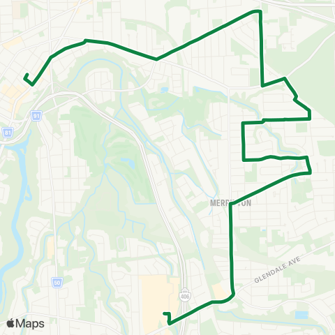 Niagara Region Transit Secord Woods map