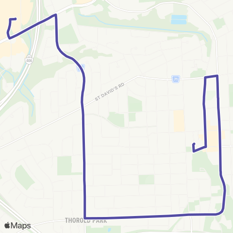 Niagara Region Transit Thorold map