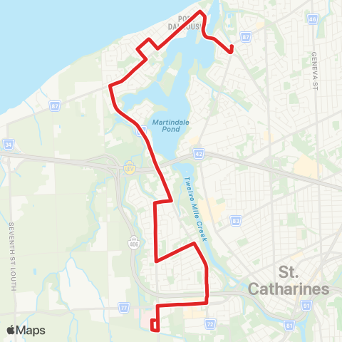 Niagara Region Transit Hospital map