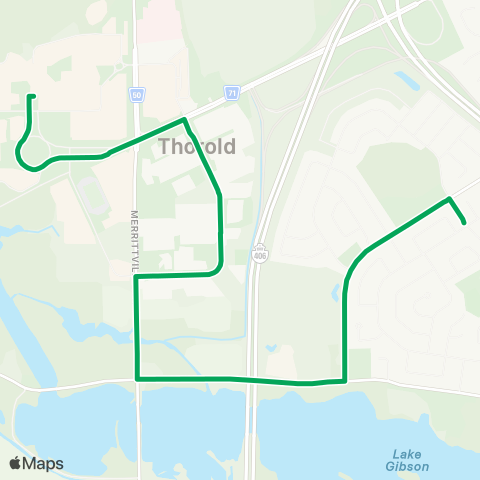 Niagara Region Transit Brock - Richmond map