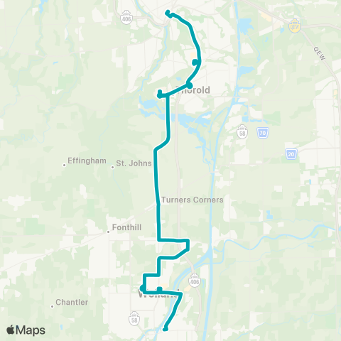 Niagara Region Transit Brock University - St. Catharines map