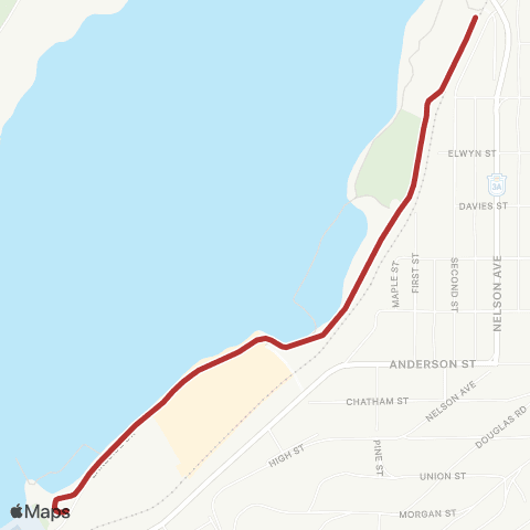 Nelson Streetcar Nelson Streetcar No. 23 map