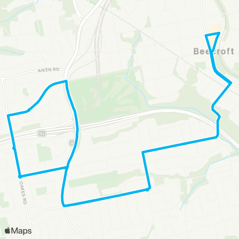 Other TfNSW routes Beecroft to W Pennant Hills (Loop Service) map