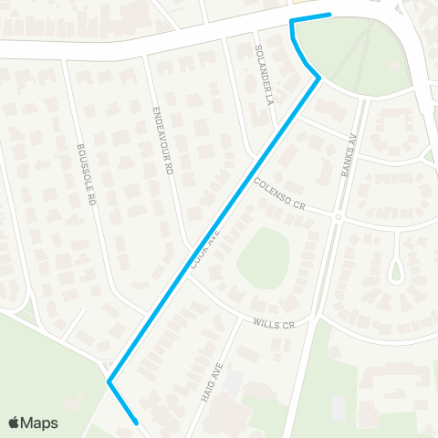 Sydney Buses Network Daceyville to Kingsford map