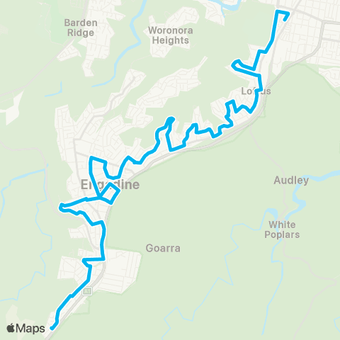 Sydney Buses Network Heathcote to Sutherland map