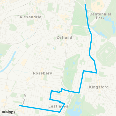 Other TfNSW routes Unknown Long Name map