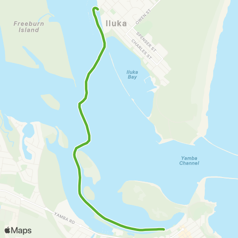 Private ferry and fast ferry services CRF Clarence River Ferry map