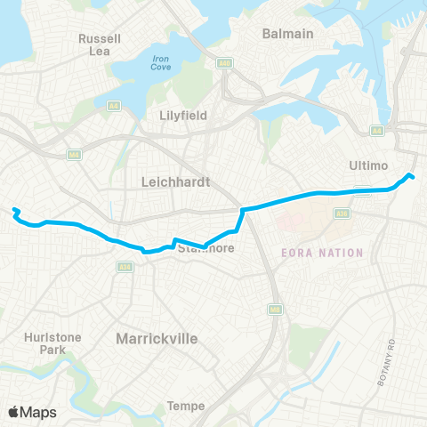 Temporary buses Central, Stanmore, then all stations to Ashfield map