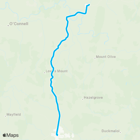 Central West and Orana Network Tarana Train Station to Oberon map