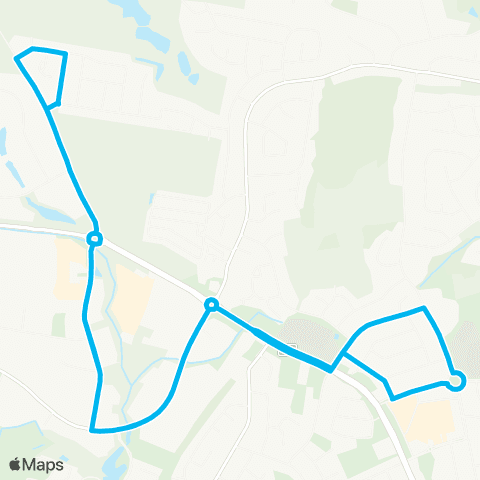 Hunter Buses Network Rutherford to Anambah Rd via Rutherford Industrial Estate (Loop Service) map