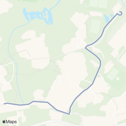 Temporary Buses Warabrook Station to University Shuttle map