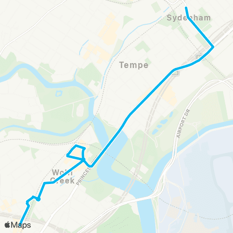 Other TfNSW routes 36T4 Arnicliffe to Sydenham map