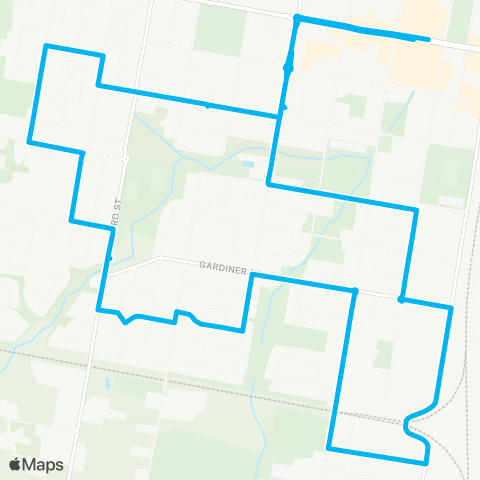 Central West and Orana Network Orange City Ctr to Warrendine (Loop Service) map