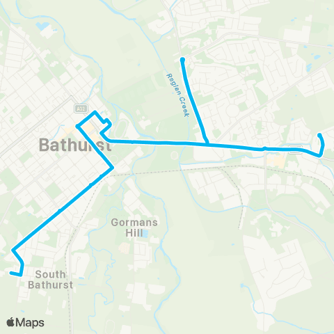 Other TfNSW routes Unknown Long Name map