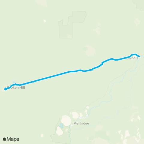 Far West Network Wilcannia to Broken Hill map