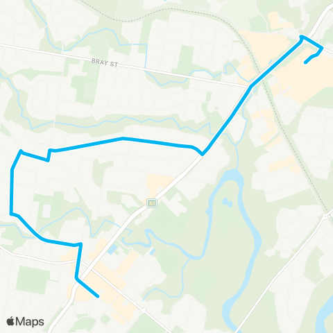 North Coast Network Pk Bch Plaza to Coffs Harbour Pk Ave via Frances St map