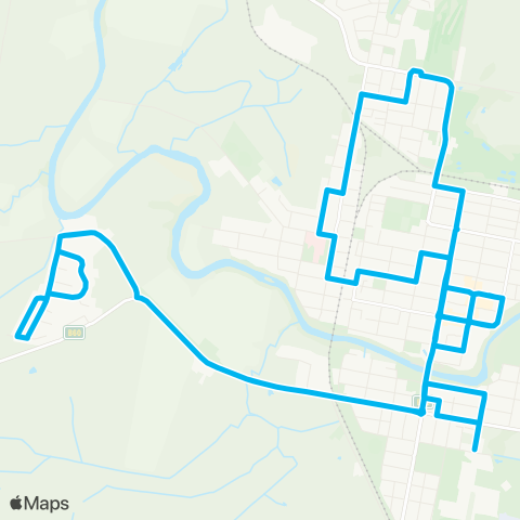 North Coast Network Gays Hill to Casino (Loop Service) map