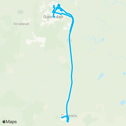 New England North West Network Gunnedah to Curlewis Public & Gunnedah Schools map