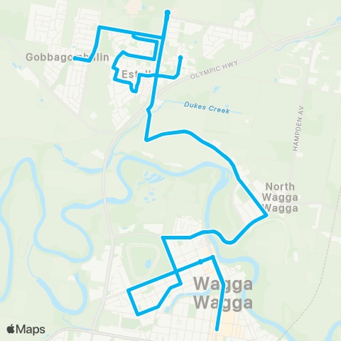 Riverina Murray Network Wagga Wagga - Estelle - Wagga Wagga map