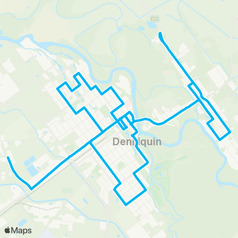 Riverina Murray Network McCrabb Rd to Deniliquin CBD (Loop Service) map