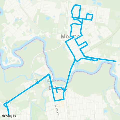 Riverina Murray Network Moama to Moama Schools map