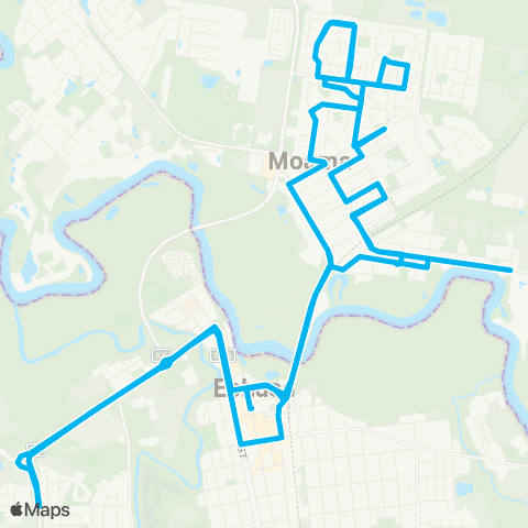 Other TfNSW routes Unknown Long Name map
