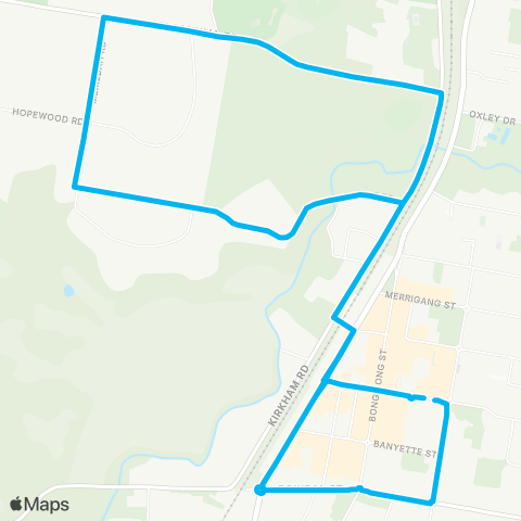 South East and Tablelands Network Bowral to West Bowral (Loop Service) map