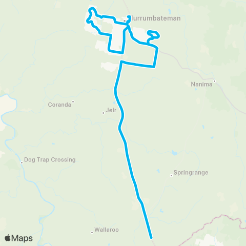 South East and Tablelands Network Jeir to Murrumbateman Public via Merryville Estate map