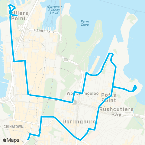 Other TfNSW routes Unknown Long Name map