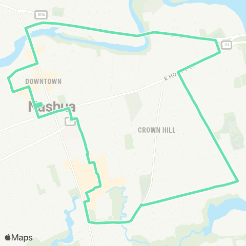 Nashua Transit System Canal St / Marketplace Plaza map