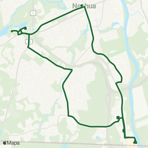 Nashua Transit System South End / Pheasant Lane Mall map