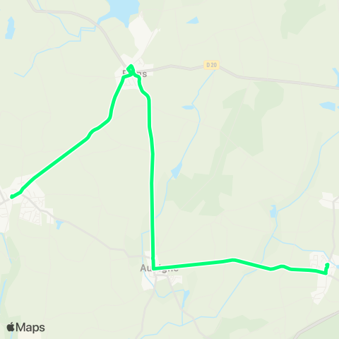 Navette du Val d'Ille-Auvigné Andouillé-Neuville - École / Montreuil s/ Ille - Rébillard map