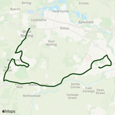 Nu-Venture (School) Oakwood Pk Grammar Sch - Town Hill Roundabout map